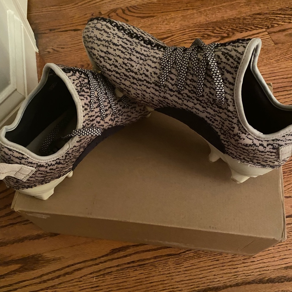 Yeezy cleats worn twice.  Purchased for my son they are now to small.